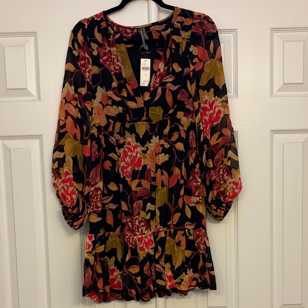 NWT Anthropologie somerset mini dress long sleeve - Picture 2 of 7